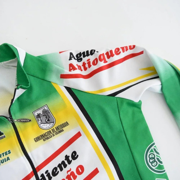 Suarez Biking Long Sleeve W/  Bottle Compartments Compression Zip Up Shirt M - Picture 10 of 13